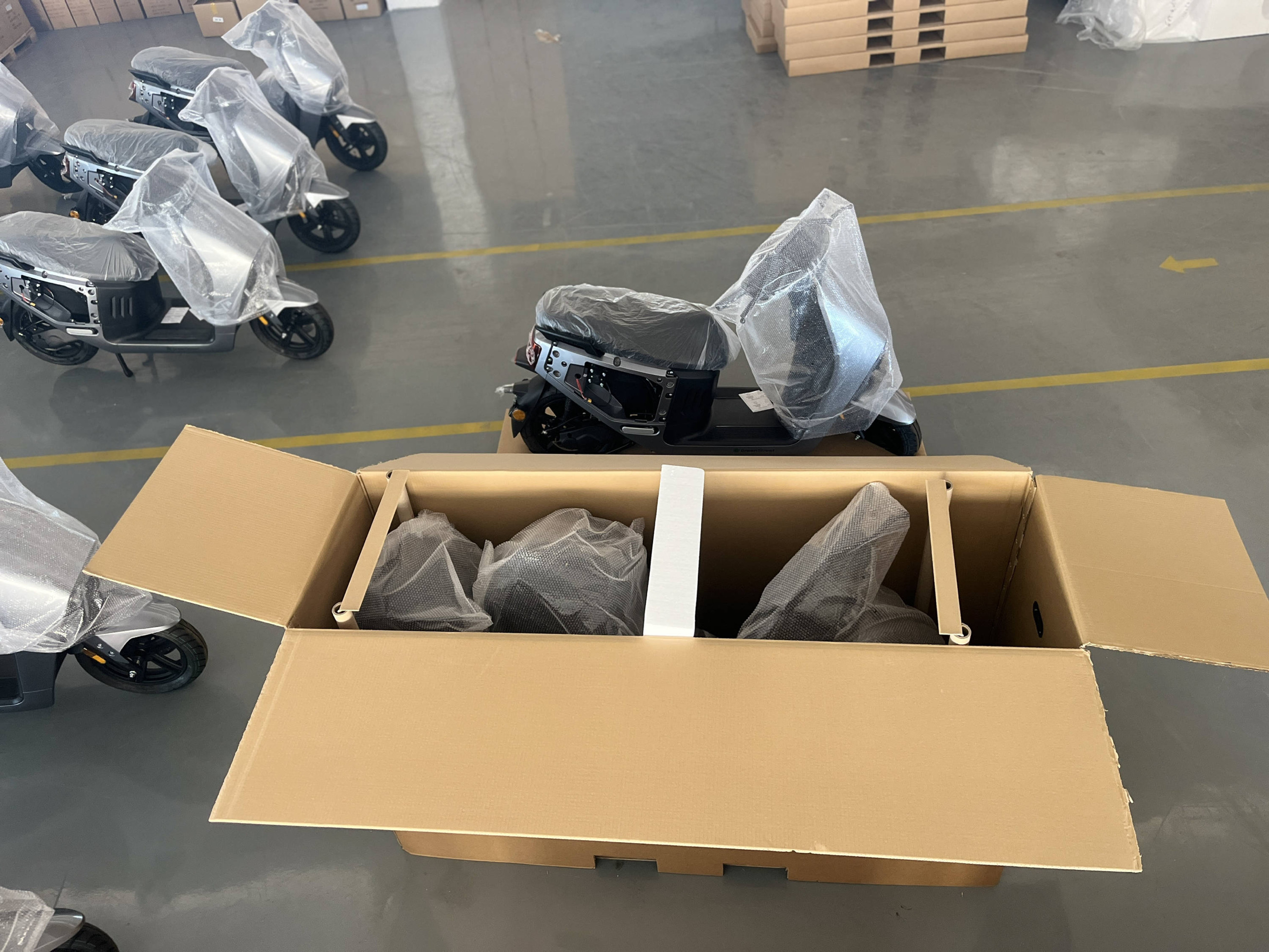 Internal protection and dividers in vehicle carton
